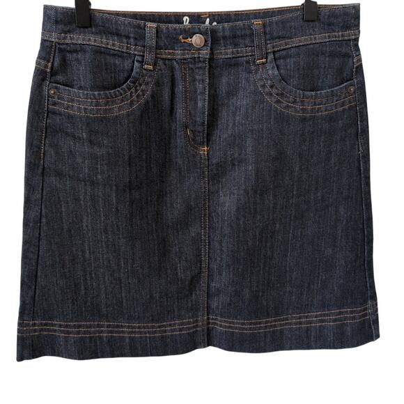 Boden Dark Wash Denim Skirt size 8 - Picture 1 of 4